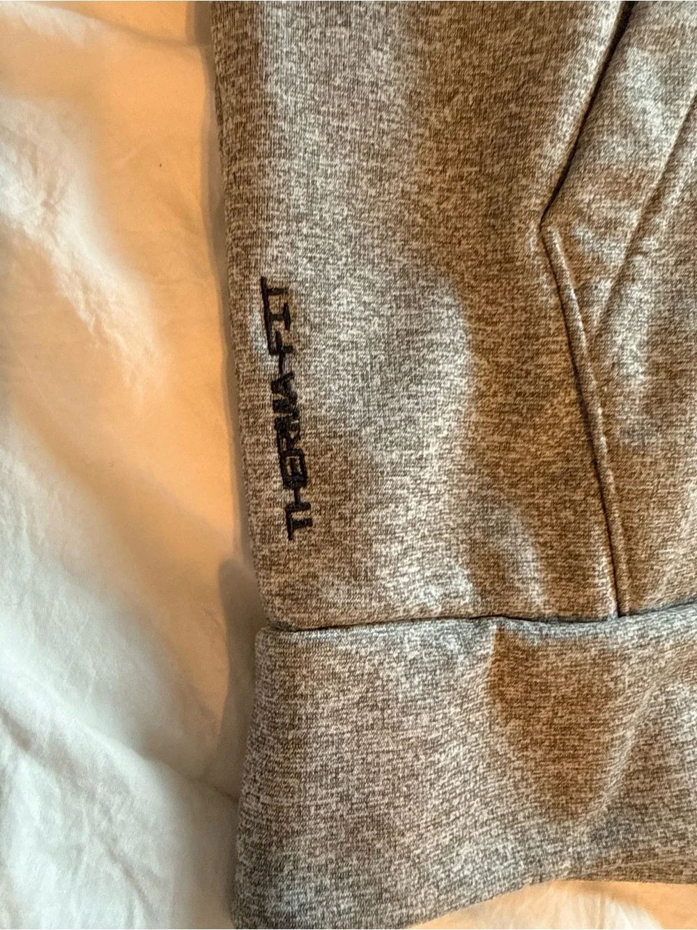 Nike Gray Heather Pullover Hoodie with Black Swoosh
